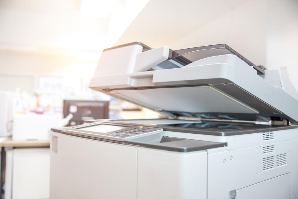 The Copier Machine in Copy Room for Scanning Document 