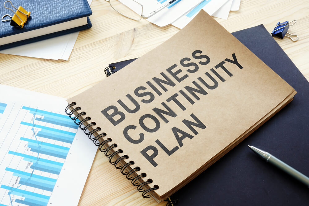 Bcp Business Continuity Plan Is on the Table.